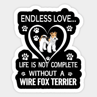 Wire Fox Terrier Lovers Sticker